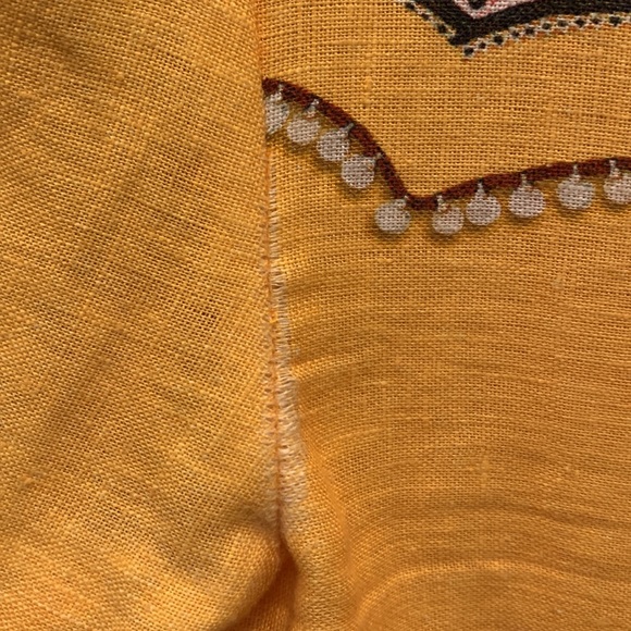 Farm Rio yellow linen maxi dress. US XS - Picture 10 of 11